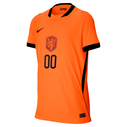 Netherlands National Team Nike Youth 2026 Home Match Authentic Custom Jersey - Orange