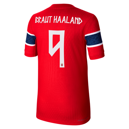 Erling Haaland Norway National Team Nike Youth 2026 Home Match Authentic Jersey - Red