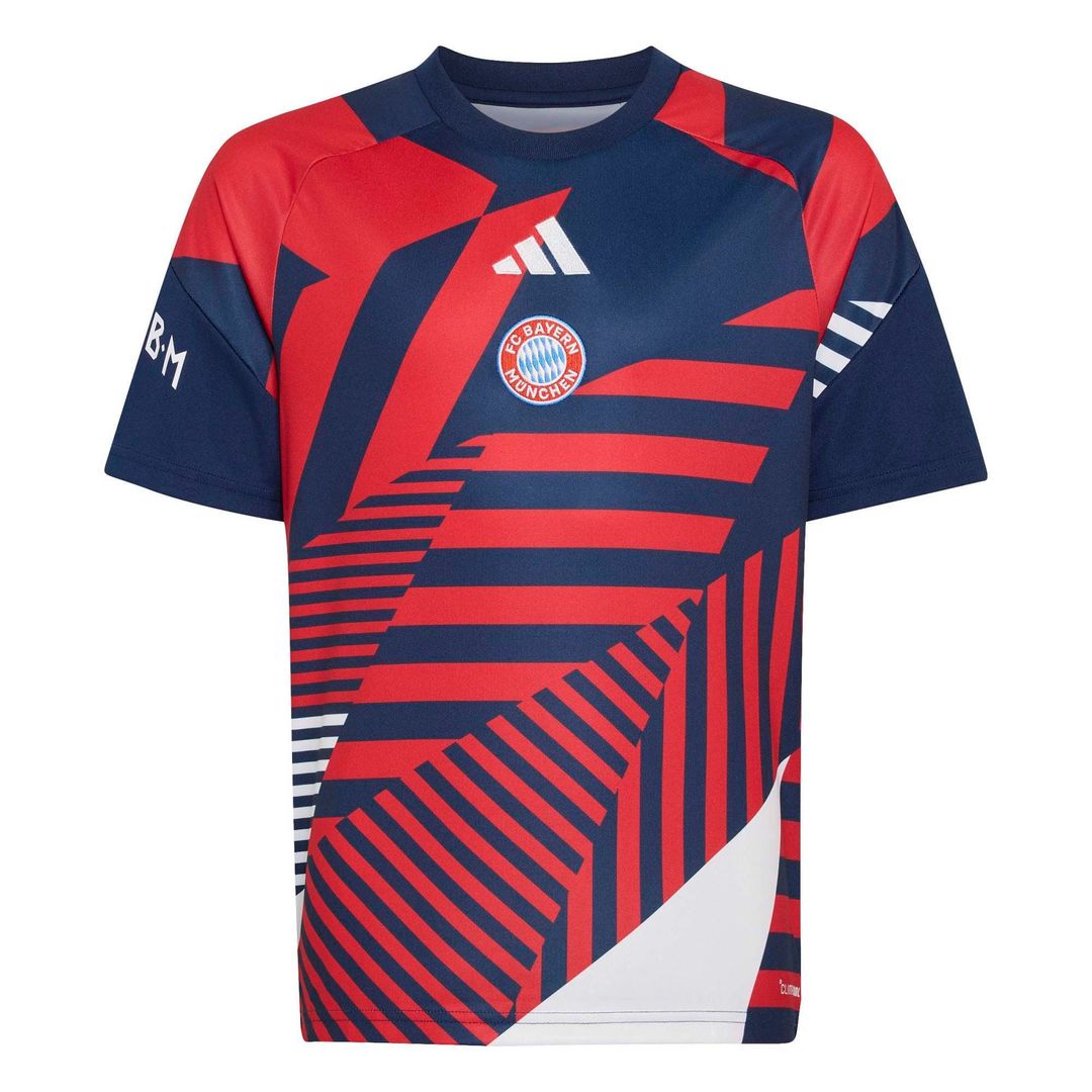 Bayern Munich adidas Youth 2026/27 Pre-Match Home Training Jersey - Blue/Red