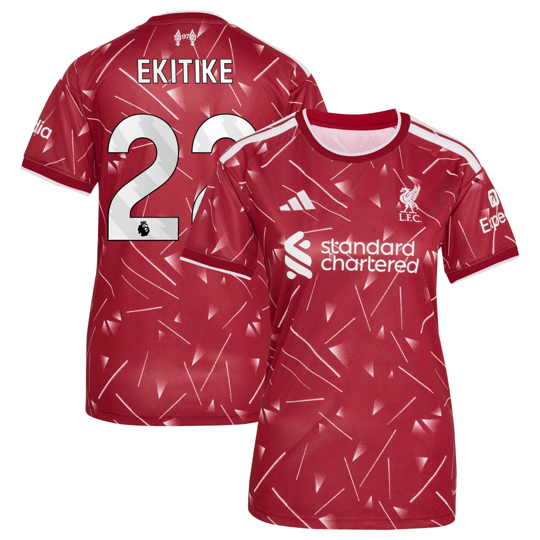 Hugo Ekitike Liverpool adidas Women's 2026/27 Home Replica Jersey - Red