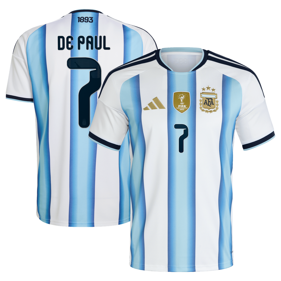 Rodrigo De Paul Argentina National Team adidas 2026 Away Replica Jersey - Black