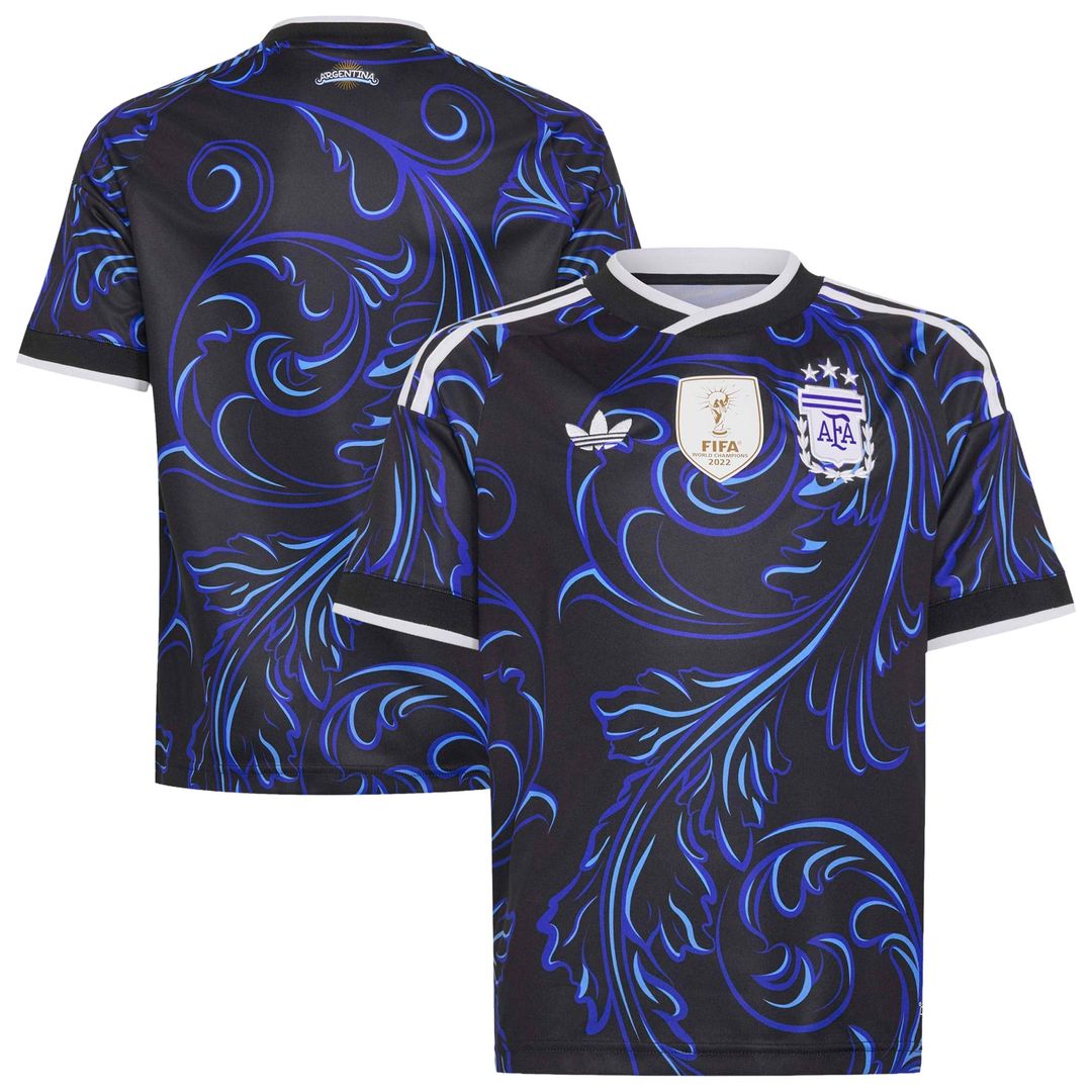 Argentina National Team adidas Youth 2026 Away Replica Jersey - Black