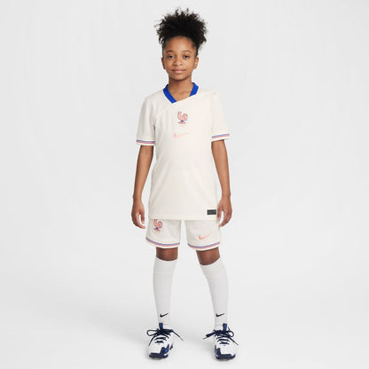 France Women's National Team Nike Youth 2025/26 Away Replica Jersey - Cream