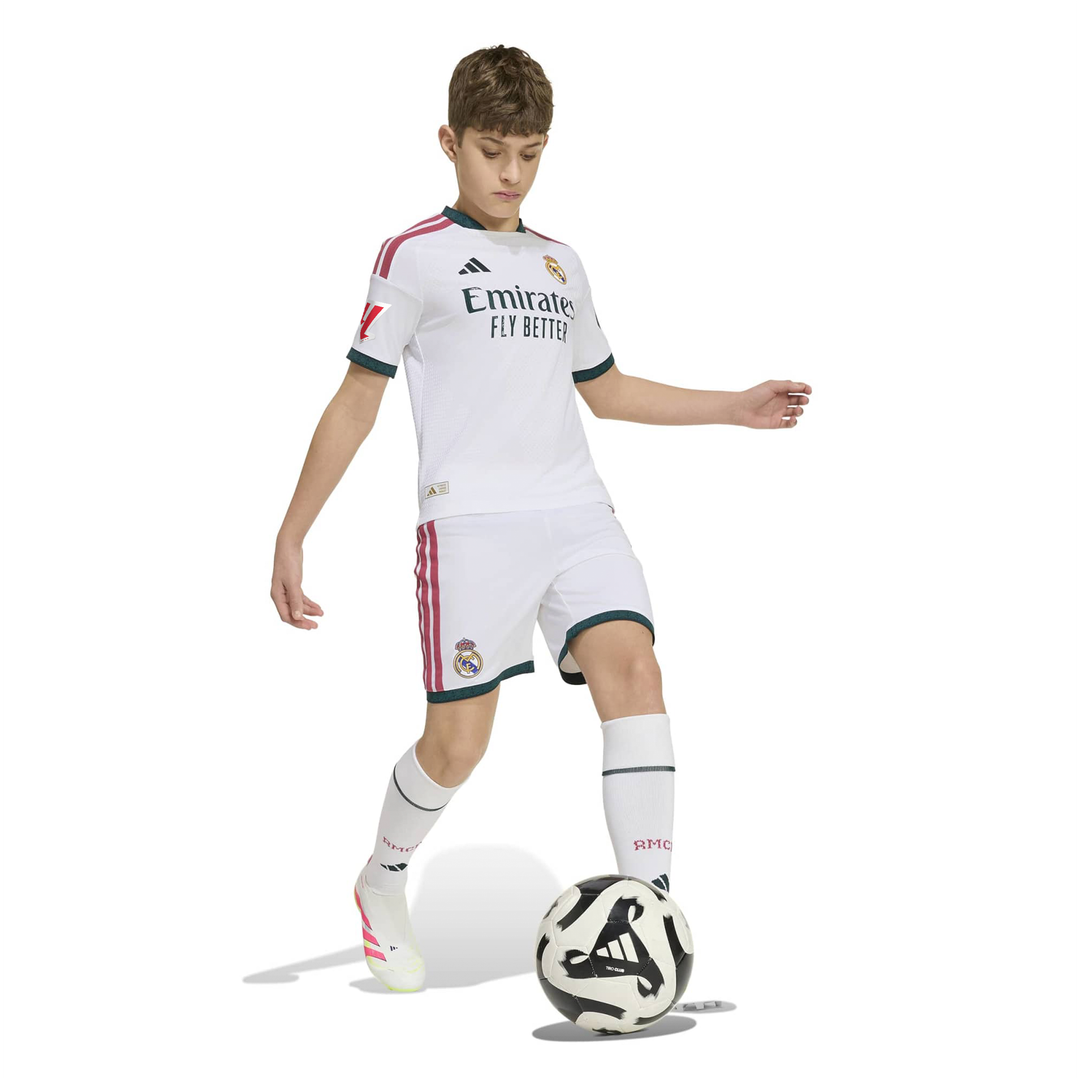 Real Madrid adidas Youth 2026/27 Home On-Field Authentic Patch Jersey - White