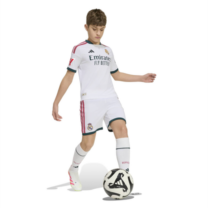 Real Madrid adidas Youth 2026/27 Home On-Field Authentic Patch Jersey - White