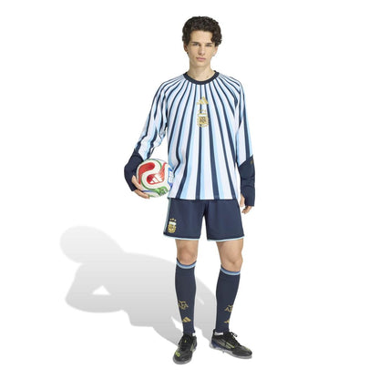 Argentina National Team adidas 2026 Long Sleeve Pre-Match Top - White