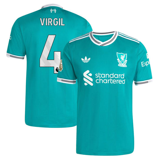 Virgil van Dijk Liverpool adidas 2025/26 Third Authentic Player Jersey - Green