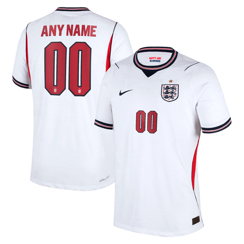 England National Team Nike 2026 Home Match Authentic Custom Jersey - White
