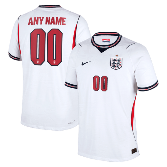 England National Team Nike 2026 Home Match Authentic Custom Jersey - White
