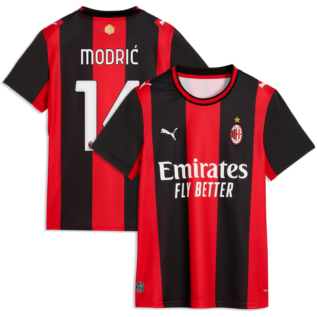 Luka Modrić AC Milan Puma Women's 2026/27 Home Replica Jersey - Black/Red