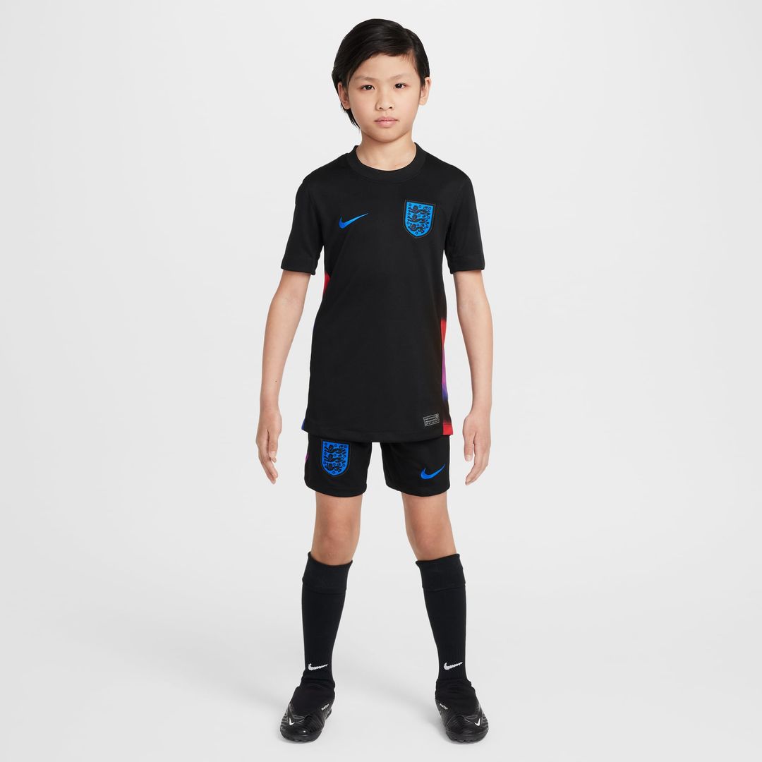 England Women's National Team Nike Youth 2025/26 Away Replica Jersey - Black