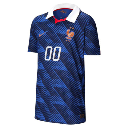 France National Team Nike Youth 2026 Home Match Authentic Custom Jersey - Blue
