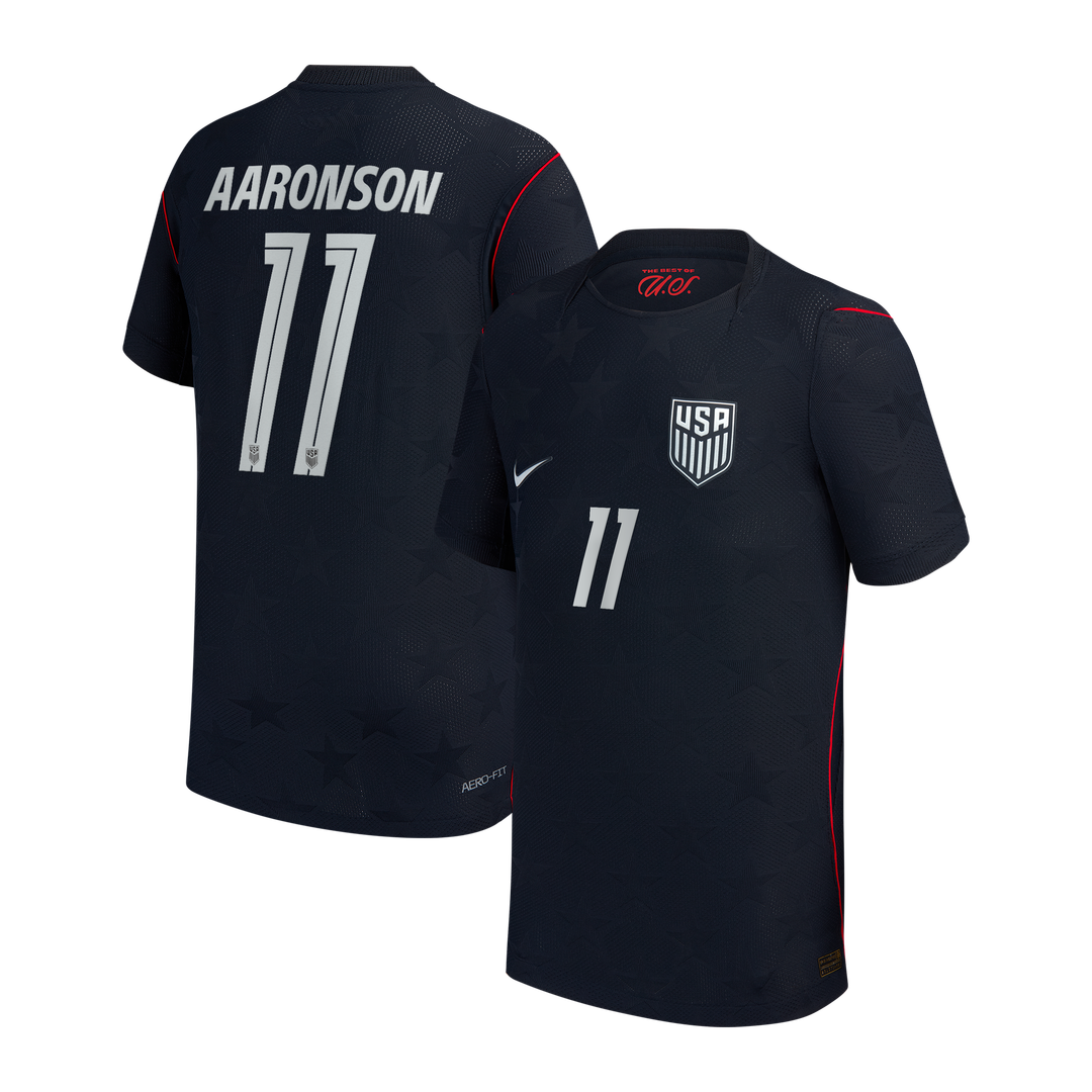 Brenden Aaronson USMNT Nike Youth 2026/27 Away Match Authentic Jersey - Blue