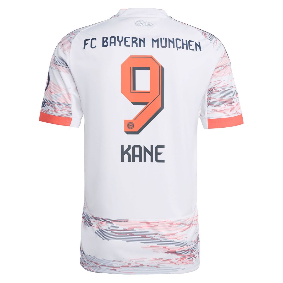 Harry Kane Bayern Munich adidas 2025/26 Away Replica Player Jersey - White