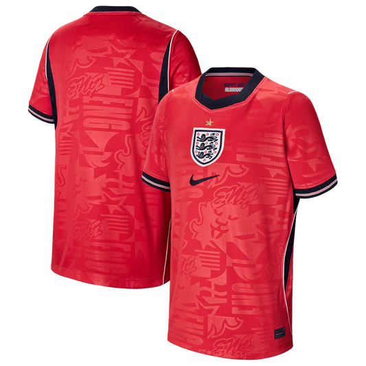 England National Team Nike Youth 2026 Away Stadium Replica Jersey - Red