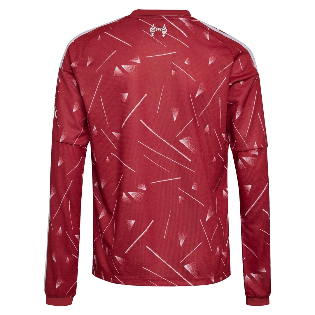 Liverpool adidas Youth 2026/27 Home Replica Long Sleeve Jersey - Red