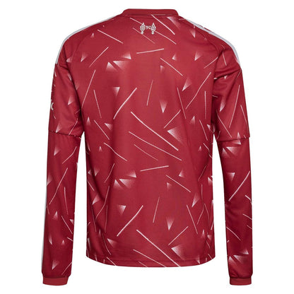 Liverpool adidas Youth 2026/27 Home Replica Long Sleeve Jersey - Red