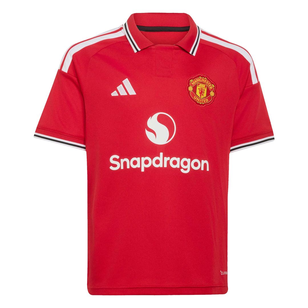 Manchester United adidas Youth 2026/27 Home Replica Custom Jersey - Red