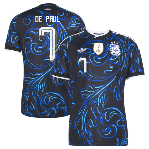 Rodrigo De Paul Argentina National Team adidas 2026 Away Replica Jersey - Black