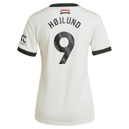Rasmus Højlund Manchester United adidas Originals Women's 2024/25 Third Replica Jersey - Cream