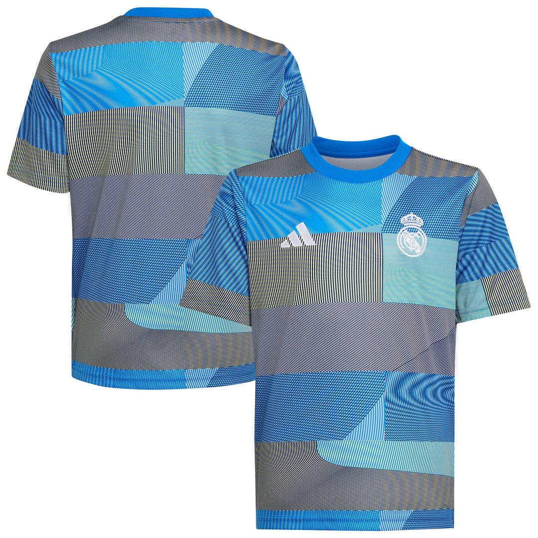 Real Madrid adidas Youth 2025/26 Pre-Match AEROREADY Top - Blue