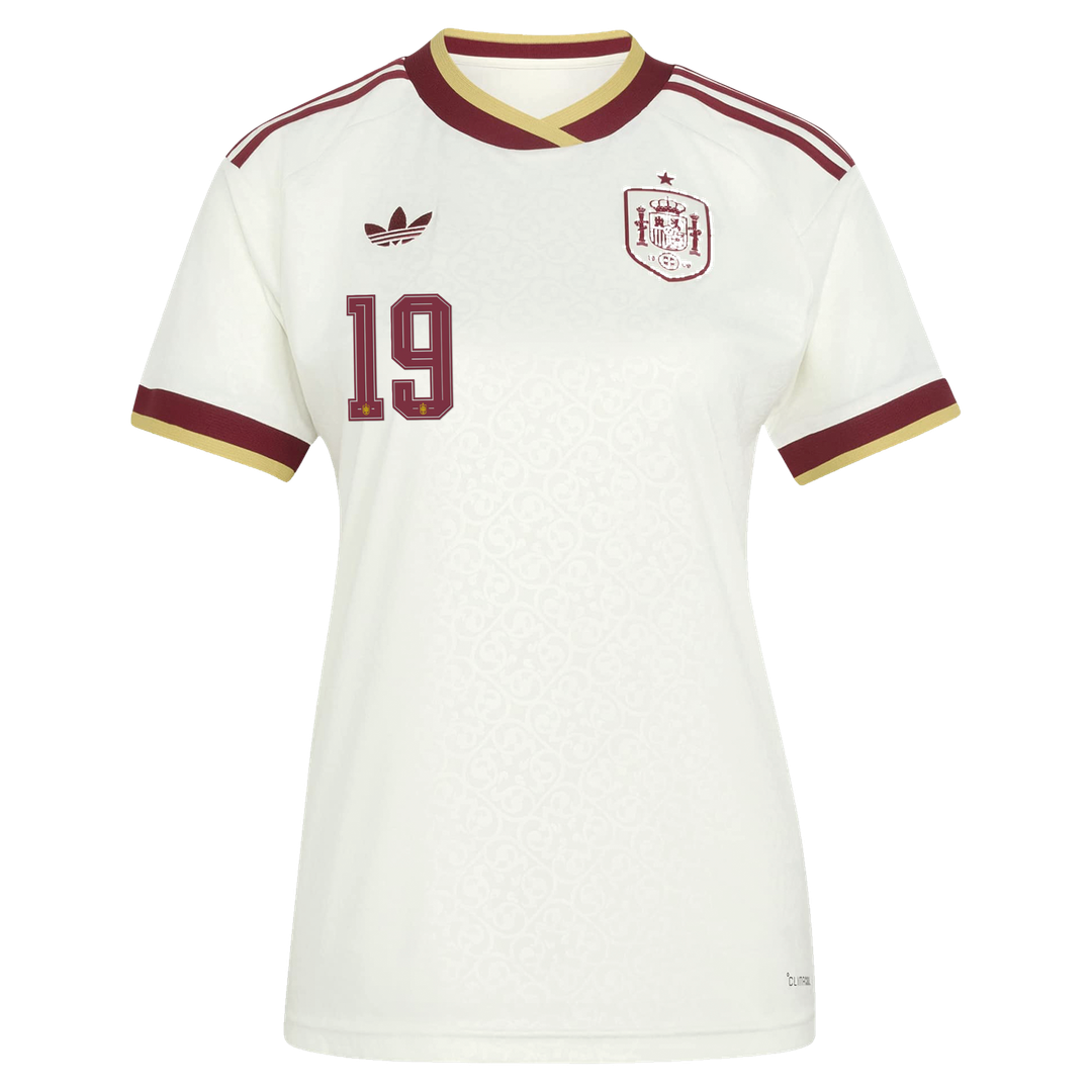 Lamine Yamal Spain National Team adidas Women's 2026 Away Replica Jersey - White