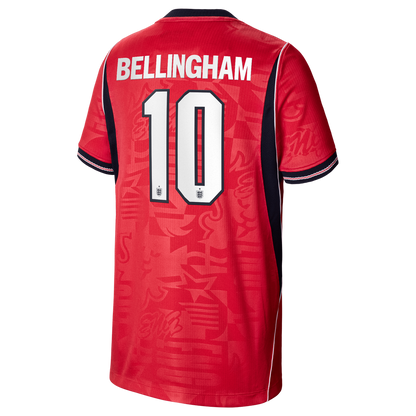 Jude Bellingham England National Team Nike Youth 2026 Away Stadium Replica Jersey - Red