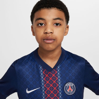 Paris Saint-Germain Nike Youth 2025/26 Home Replica Jersey - Navy