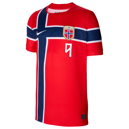 Erling Haaland Norway National Team Nike Youth 2026 Home Stadium Replica Jersey - Red