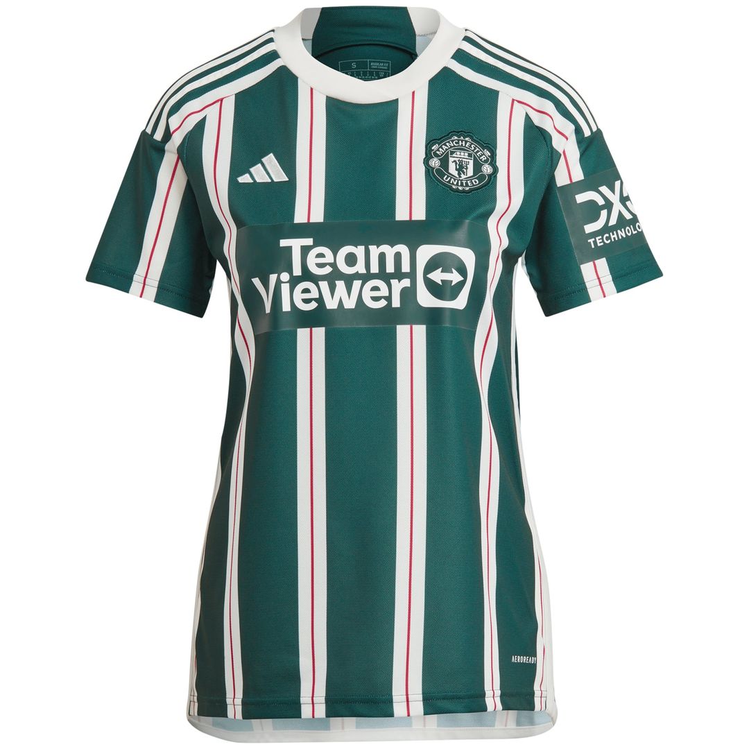 Lisandro Martínez Manchester United adidas Women's 2023/24 Away Replica Player Jersey - Green