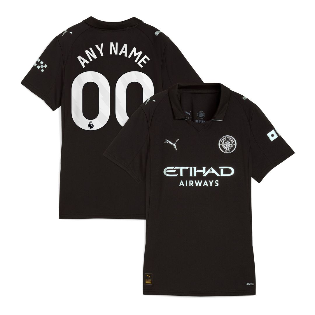 Manchester City Puma Women's 2025/26 Home Replica Custom Jersey - Sky Blue