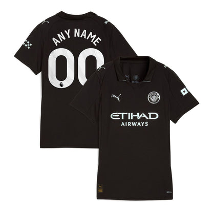 Manchester City Puma Women's 2025/26 Home Replica Custom Jersey - Sky Blue