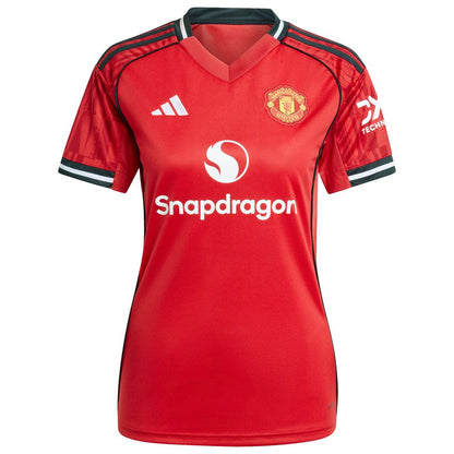 Manchester United adidas Women's 2025/26 Away Replica Custom Jersey - White