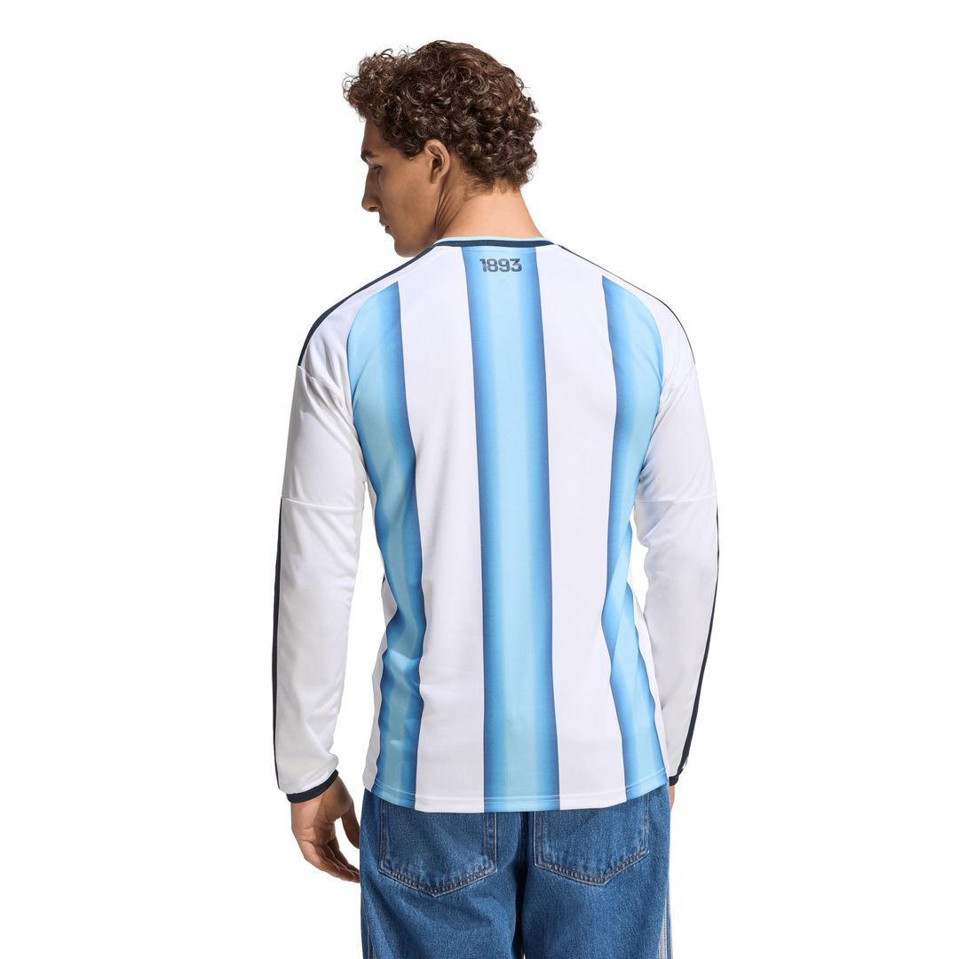 Argentina National Team adidas 2026 Home Replica Long Sleeve Jersey - White