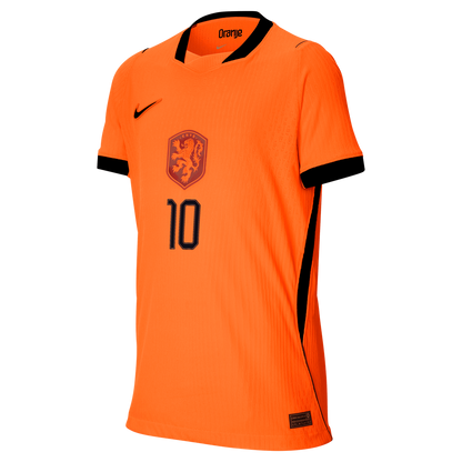 Frenkie de Jong Netherlands National Team Nike Youth 2026 Home Match Authentic Jersey - Orange