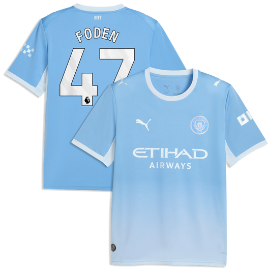 Phil Foden Manchester City Puma 2026/27 Home Replica Jersey - Light Blue