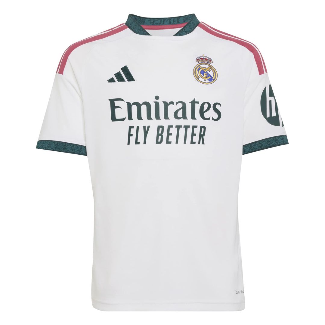 Real Madrid adidas Youth 2026/27 Home Replica Jersey - White