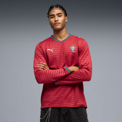 Portugal National Team Puma 2026 Home Replica Long Sleeve Jersey - Red