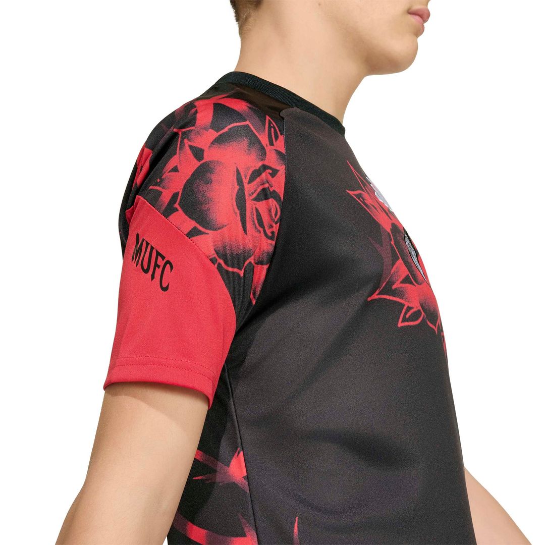 Manchester United adidas Youth Home 2026/27 Pre-Match Top - Red