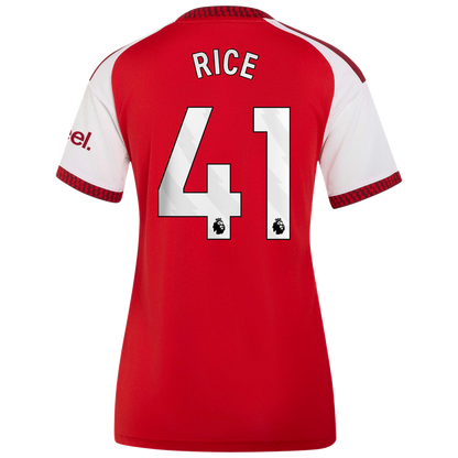 Declan Rice Arsenal adidas Women's 2026/27 Home Home Replica Jersey - Red