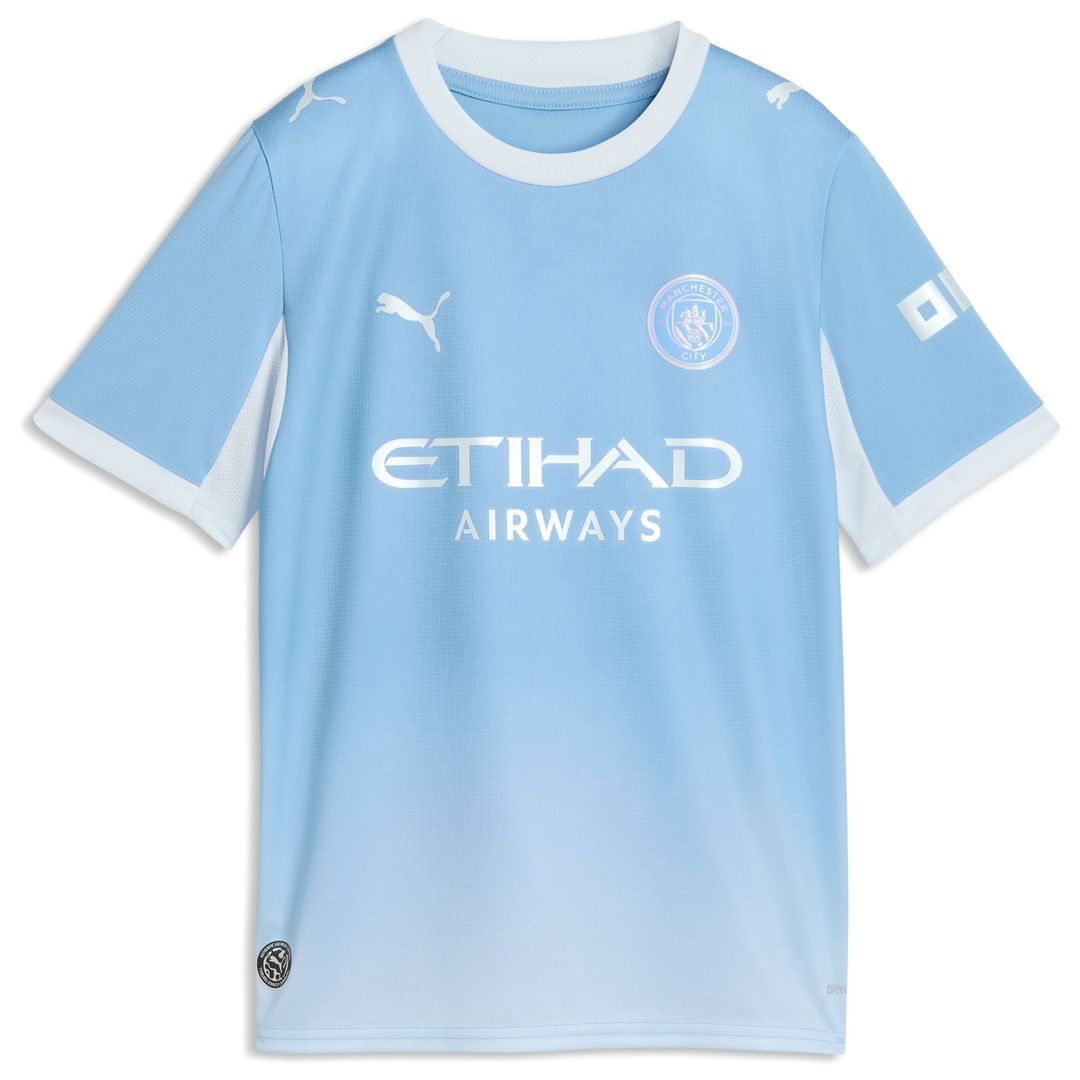 Manchester City Puma Youth 2026/27 Home Replica Jersey - Light Blue