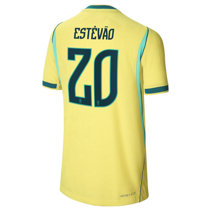 Willian Brazil National Team Nike Youth 2026 Home Match Authentic Jersey - Yellow