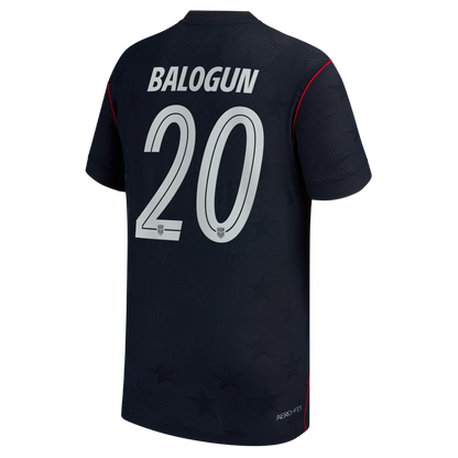Folarin Balogun USMNT Nike Youth 2026 Away Match Authentic Jersey - Blue
