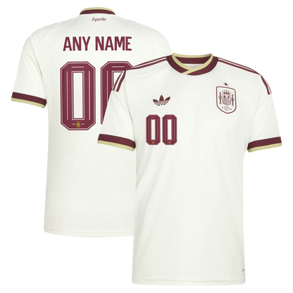 Spain National Team adidas 2026 Away Replica Custom Jersey - White