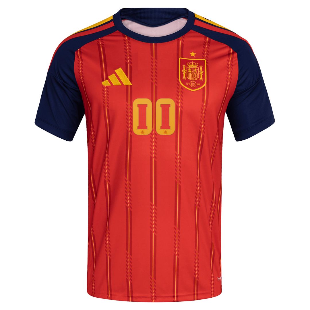 Spain National Team adidas 2026 Home Replica Custom Jersey - Red