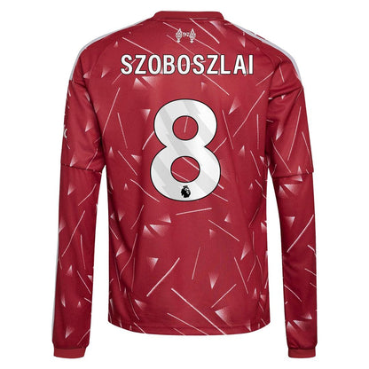 Dominik Szoboszlai Liverpool adidas Youth 2026/27 Home Replica Long Sleeve Jersey - Red