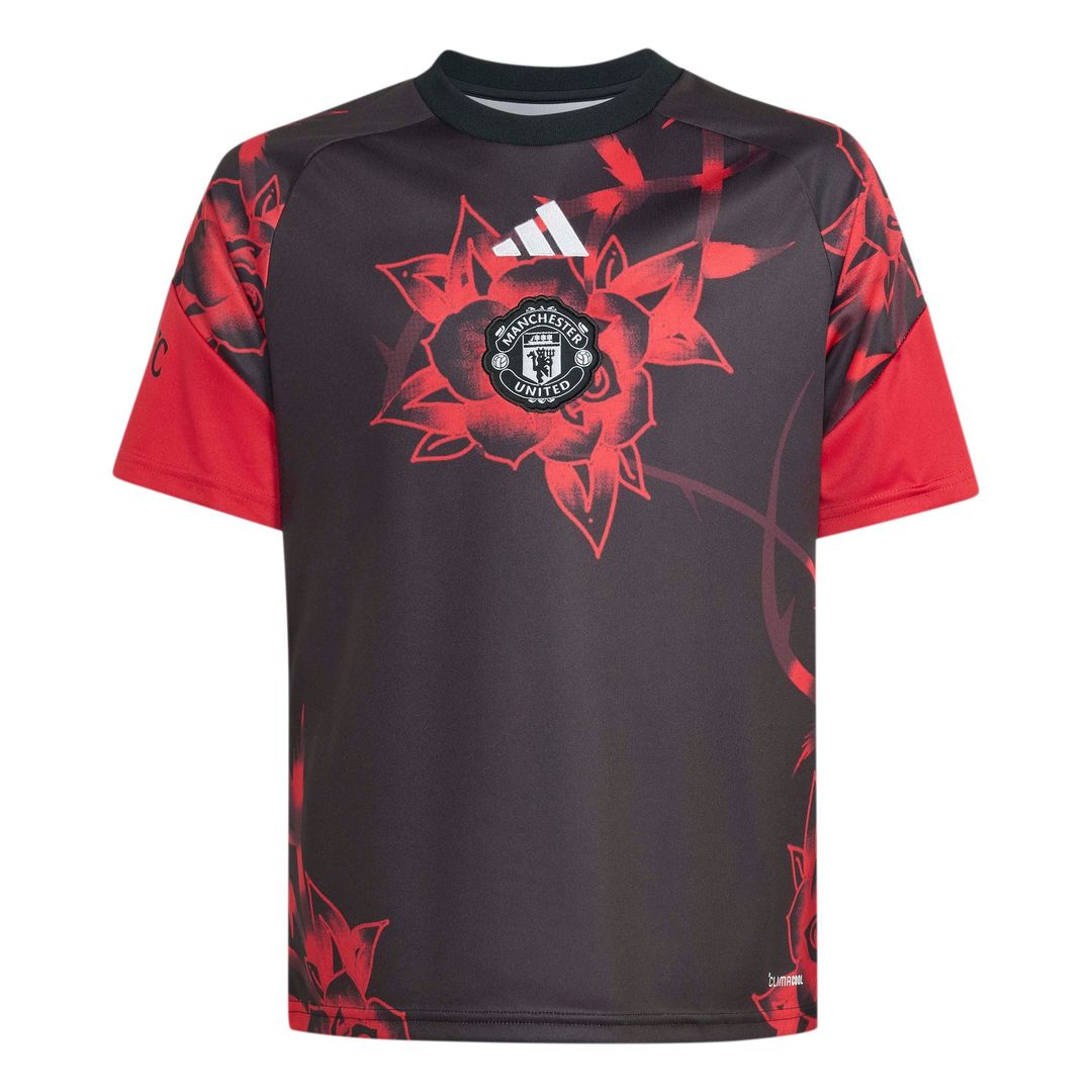Manchester United adidas Youth Home 2026/27 Pre-Match Top - Red