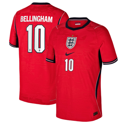 Jude Bellingham England National Team Nike Youth 2026 Away Match Authentic Jersey - Red