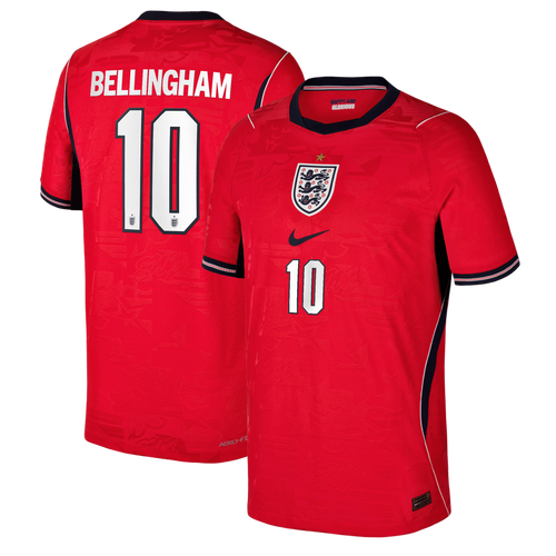 Jude Bellingham England National Team Nike Youth 2026 Away Match Authentic Jersey - Red