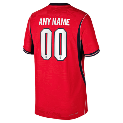 England National Team Nike Youth 2026 Home Match Authentic Custom Jersey - White